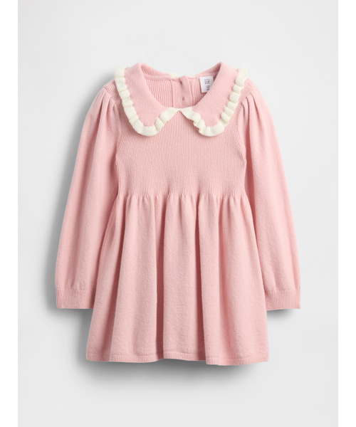 GAP（ギャップ）の「CashSoft カシミヤタッチ ニットワンピース (幼児・ベビー)（ワンピース・キッズ・ブルー/ピンク・70cm/80ｃｍ/90cm/95cm/100cm/105cm/110cm）」の3枚目の写真