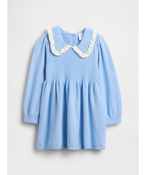 GAP（ギャップ）の「CashSoft カシミヤタッチ ニットワンピース (幼児・ベビー)（ワンピース・キッズ・ブルー/ピンク・70cm/80ｃｍ/90cm/95cm/100cm/105cm/110cm）」の4枚目の写真