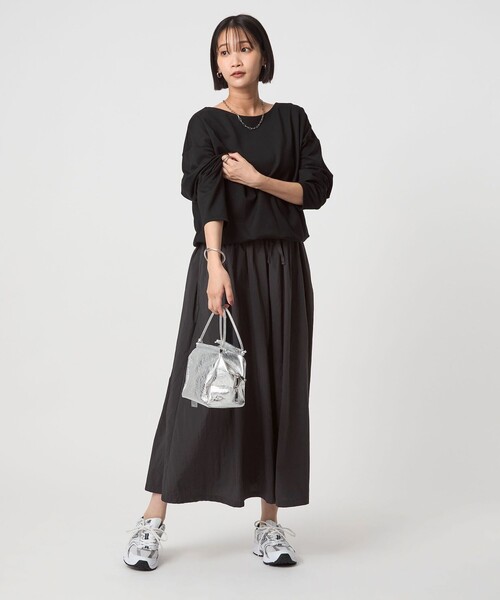 [25%OFF] カット無し、ルワンダ cbj_s117_er セール】カット コンビ タフタ フレア ワンピース（ワンピース