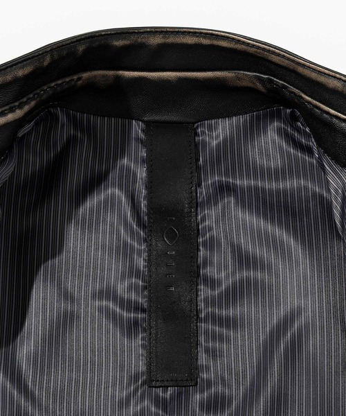 C DIEM（カルペディエム）の「C DIEM(カルペディエム)ヴィンテージライク ダブルスタンドカラー シングルライダースジャケット（ライダースジャケット・メンズ・ブラック・XL/L/M）」の13枚目の写真