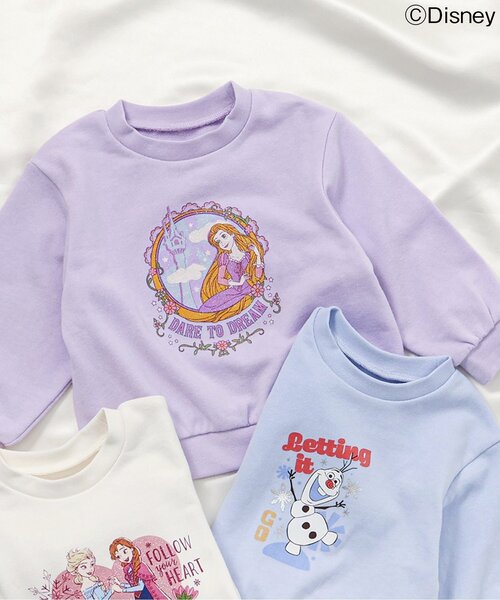 Disney(ディズニー)の「NET別注ディズニーキャラクタートレーナー(スウェット・キッズ・ラベンダー/サックスブルー/アイボリー・140/130/120/110/100/90/80)」の3枚目の写真