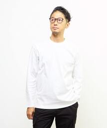 MEN'S MELROSE（メンズメルローズ）の「マーセライズドスムース クルーネックロングスリーブTシャツ（Tシャツ/カットソー・メンズ）」