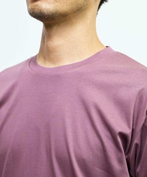 MEN'S MELROSE(メンズメルローズ)の「マーセライズドスムース クルーネックロングスリーブTシャツ(Tシャツ/カットソー・メンズ・スミクロ/ホワイト/ボルドー・4/2/3)」の20枚目の写真