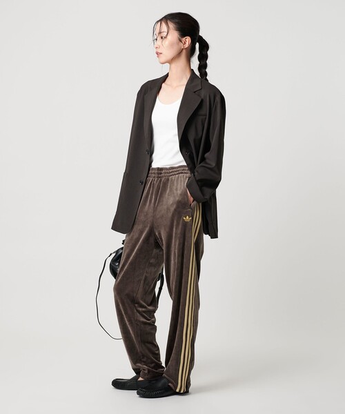 adidas originals〈ベロアトラックパンツ 〉 ベロア トラックパンツ テックインディゴ ｜アパレル,パンツ