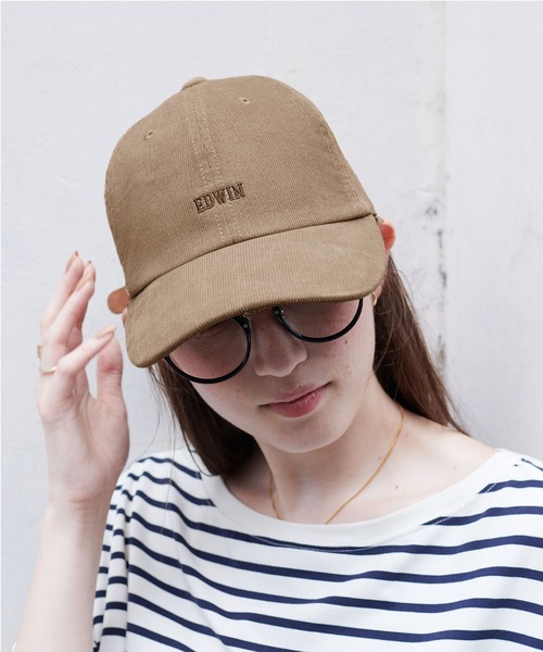 HAT MIKKE(ハットミッケ)の「【EDWIN/エドウィン】コーデュロイ刺しゅうキャップ(キャップ・レディース・グリーン/ピンク/ブラウン/ベージュ/キナリ/ブルー/ブラック/オレンジ・フリー)」の21枚目の写真