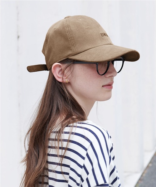 HAT MIKKE(ハットミッケ)の「【EDWIN/エドウィン】コーデュロイ刺しゅうキャップ(キャップ・レディース・グリーン/ピンク/ブラウン/ベージュ/キナリ/ブルー/ブラック/オレンジ・フリー)」の22枚目の写真
