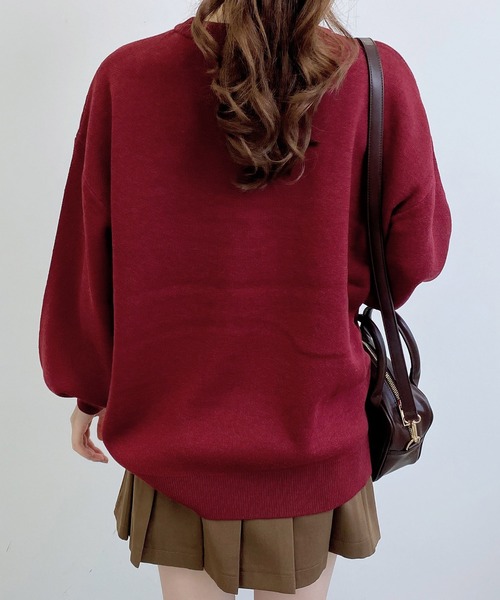 INGNI(イング)の「ジャガード3段ビッグロゴニット(ニット/セーター・レディース・ブラック×ホワイト/ブラウン系6/グレー系その他3/ホワイト×ブラック/ワイン系2・M)」の15枚目の写真
