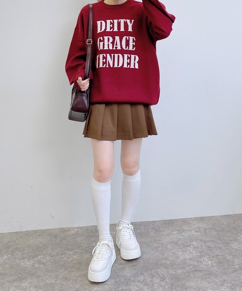 INGNI(イング)の「ジャガード3段ビッグロゴニット(ニット/セーター・レディース・ブラック×ホワイト/ブラウン系6/グレー系その他3/ホワイト×ブラック/ワイン系2・M)」の17枚目の写真