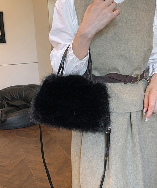 セール】ファーバッグ ふわふわ ミニショルダーバッグ もこもこ 肩掛け