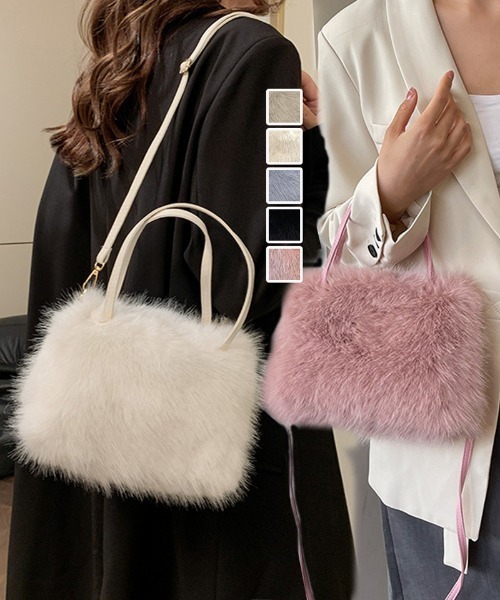 ファーバッグ レディース ショルダーバッグ ミニバッグ エコファー ミニ バッグ ショルダー付き 斜め掛け 肩掛 ふわふわ もこもこ フェイクファー セール】ファーバッグ ふわふわ ミニショルダーバッグ もこもこ 肩掛け