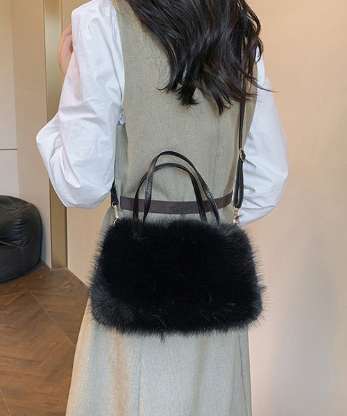 セール】ファーバッグ ふわふわ ミニショルダーバッグ もこもこ 肩掛け
