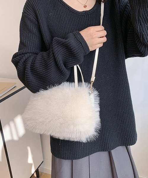 セール】ファーバッグ ふわふわ ミニショルダーバッグ もこもこ 肩掛け