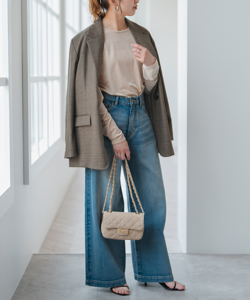 Spick&Span クラシカルジャケット　オーバーサイズ　38 クラシカルチェックジャケット（テーラードジャケット）｜Spick