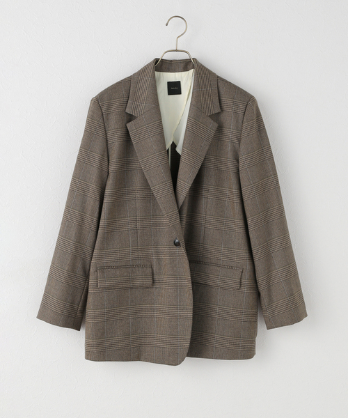 Spick&Span クラシカルジャケット　オーバーサイズ　38 クラシカルチェックジャケット（テーラードジャケット）｜Spick