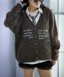 sedacle | 刺繍シャギーニットカーディガン(カーディガン/ボレロ)