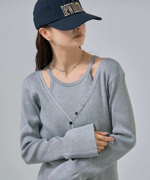 mystic（ミスティック）の「new mirrorキャップ（キャップ・レディース・ネイビー/オフホワイト・ONE SIZE）」の12枚目の写真