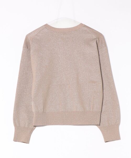 セール】エレナポリー_変形釦ラメニットカーディガン（カーディガン