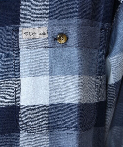 Columbia（コロンビア）の「Columbia／メンズ コーネルウッズ フランネル ロングスリーブシャツ チェック／コロンビア（シャツ/ブラウス・メンズ・ベージュ/ブラック/ネイビー/グリーン・XL/M/S/L）」の14枚目の写真