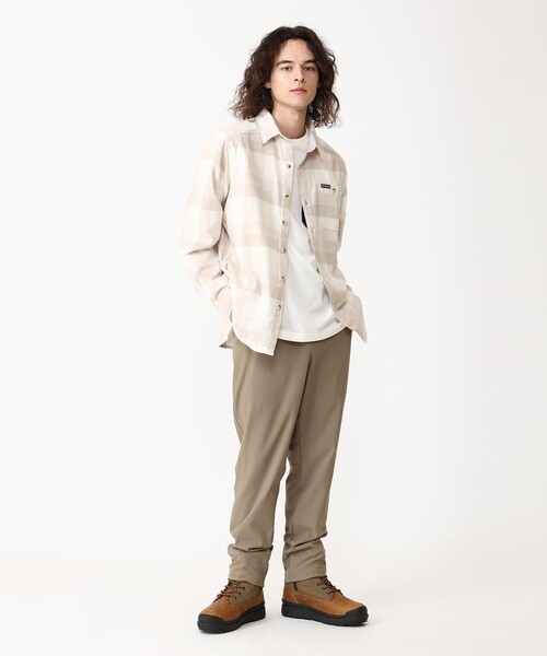 Columbia（コロンビア）の「Columbia／メンズ コーネルウッズ フランネル ロングスリーブシャツ チェック／コロンビア（シャツ/ブラウス・メンズ・ベージュ/ブラック/ネイビー/グリーン・XL/M/S/L）」の12枚目の写真