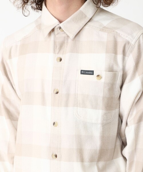 Columbia（コロンビア）の「Columbia／メンズ コーネルウッズ フランネル ロングスリーブシャツ チェック／コロンビア（シャツ/ブラウス・メンズ・ベージュ/ブラック/ネイビー/グリーン・XL/M/S/L）」の13枚目の写真