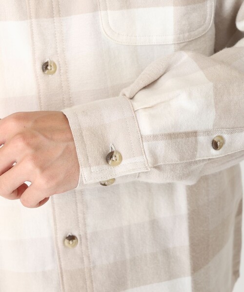 Columbia（コロンビア）の「Columbia／メンズ コーネルウッズ フランネル ロングスリーブシャツ チェック／コロンビア（シャツ/ブラウス・メンズ・ベージュ/ブラック/ネイビー/グリーン・XL/M/S/L）」の18枚目の写真