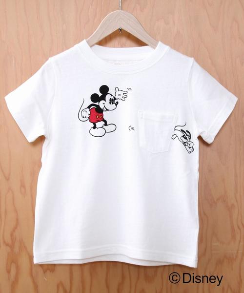 coen（コーエン）の「【coen kids】コーエン限定Disney(ディズニー)ポケットTシャツ(MICKEY&PLUTO)（100～150cm)（Tシャツ/カットソー・キッズ・オフホワイト/グレー・140/110/100/130/120/150）」の11枚目の写真