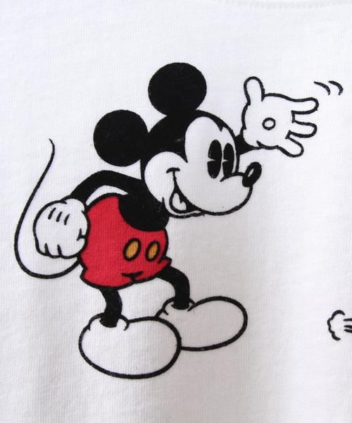 coen（コーエン）の「【coen kids】コーエン限定Disney(ディズニー)ポケットTシャツ(MICKEY&PLUTO)（100～150cm)（Tシャツ/カットソー・キッズ・オフホワイト/グレー・140/110/100/130/120/150）」の3枚目の写真