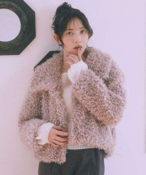 セール】【2025AW】プードルファーショートブルゾン（ブルゾン