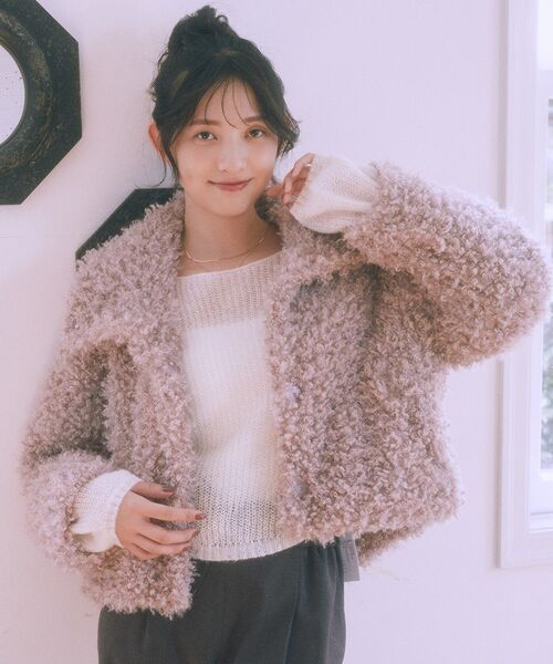 セール】【2025AW】プードルファーショートブルゾン（ブルゾン