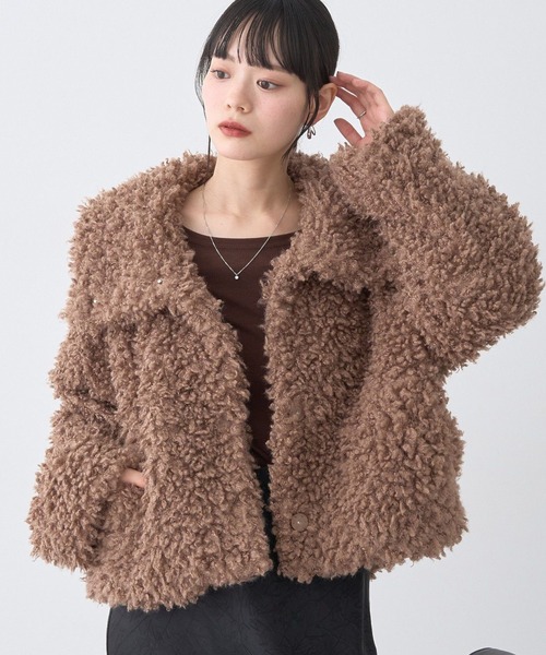 セール】【2025AW】プードルファーショートブルゾン（ブルゾン