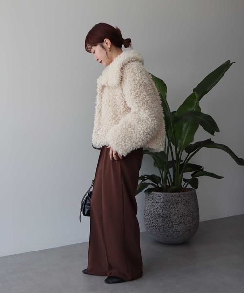 2025AW】プードルファーショートブルゾン（ブルゾン）｜earth