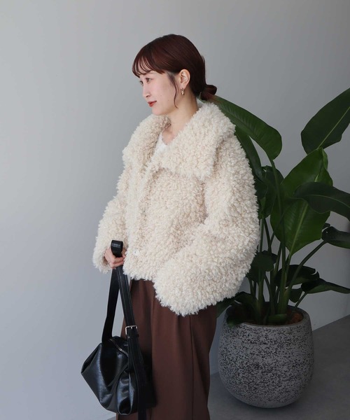 セール】【2025AW】プードルファーショートブルゾン（ブルゾン