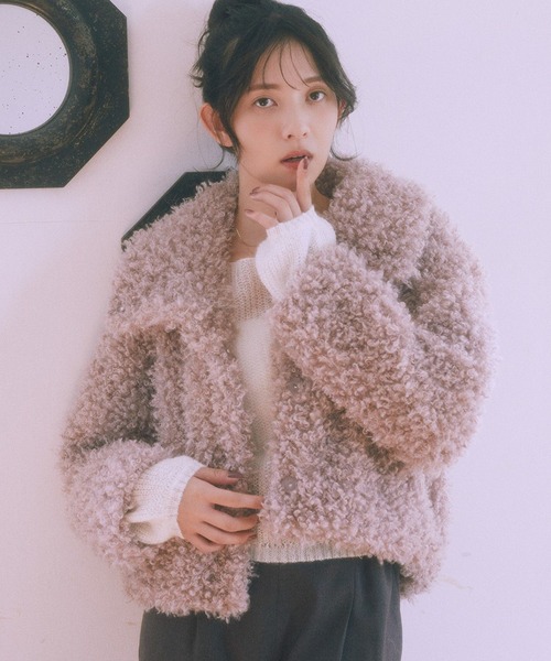 セール】【2025AW】プードルファーショートブルゾン（ブルゾン