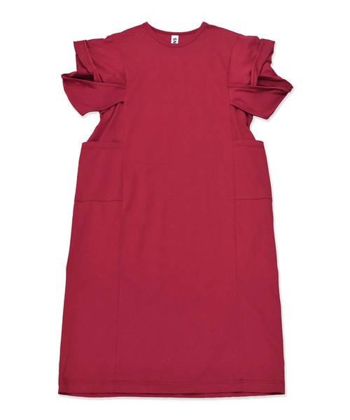 sneeuw（スニュウ）の「フォルデッドスリーブワンピース（ワンピース・レディース・レッド/ダークネイビー・ONESIZE）」の5枚目の写真