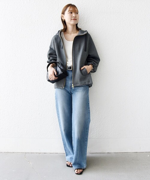 WEB限定】〈手洗い可能〉ダンボール ダブルジップ フーディー 2