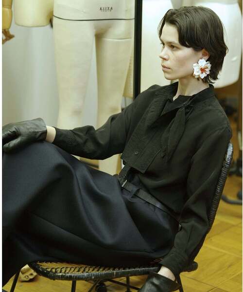 CURRENTAGE（カレンテージ）の「【CURRENTAGE/カレンテージ】Detachable shirt（シャツ/ブラウス・レディース・ピンク/ブラック・FREE）」の3枚目の写真
