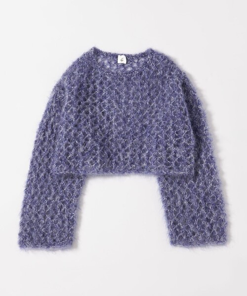 6(ROKU)＞モヘヤウール メッシュ ニット（ニット/セーター）｜6（ロク