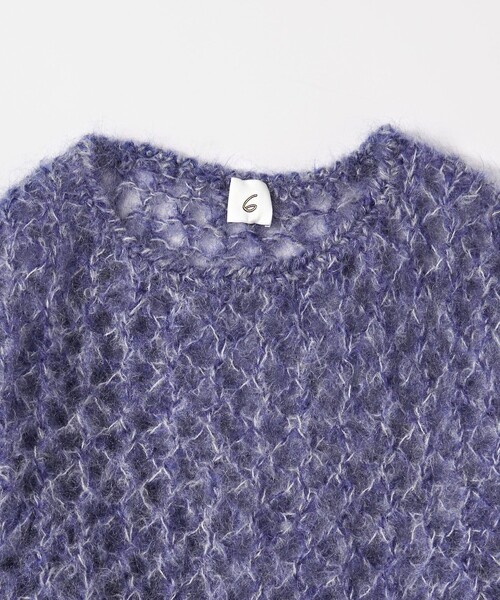 6(ROKU)＞モヘヤウール メッシュ ニット（ニット/セーター）｜6（ロク