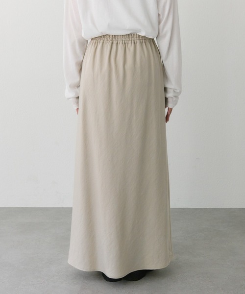 PUAL CE CIN（ピュアルセシン）の「【＠sein___000 セレクト】ソフトツイルバイヤススカート（スカート・レディース・ブラック/グレイッシュベージュ/オリーブ・FREE）」の21枚目の写真
