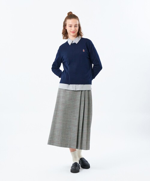 MACKINTOSH PHILOSOPHY(マッキントッシュ フィロソフィー)の「【WEB&一部店舗限定】バッキンガムベア ワッペンクルーネックニット(ニット/セーター・レディース・ブラック/ホワイト系その他/ダークネイビー/パープル系その他4/ブラウン/グレー系その他2・38)」の20枚目の写真