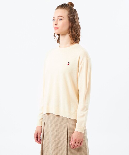 MACKINTOSH PHILOSOPHY(マッキントッシュ フィロソフィー)の「【WEB&一部店舗限定】バッキンガムベア ワッペンクルーネックニット(ニット/セーター・レディース・ブラック/ホワイト系その他/ダークネイビー/パープル系その他4/ブラウン/グレー系その他2・38)」の16枚目の写真