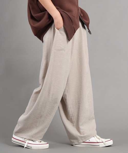 laulea（ラウレア）の「ピーチ起毛　コクーンパンツ（その他パンツ・レディース・モカ/ブラック/カーキ/ダークグレー/ベージュ・S/M/L）」の10枚目の写真
