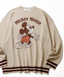 【Disney/ディズニー】アートワークデザイン ジャガードニット セーター