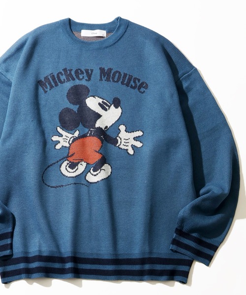 セール】【Disney/ディズニー】アートワークデザイン ジャガードニット