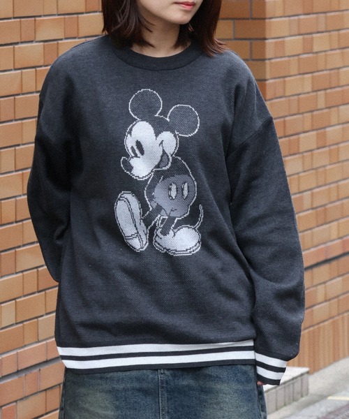 セール】【Disney/ディズニー】アートワークデザイン ジャガードニット