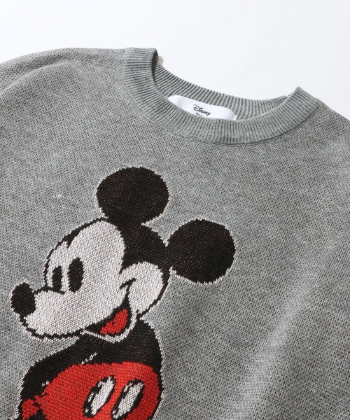 Disney(ディズニー)の「【Disney/ディズニー】アートワークデザイン ジャガードニット セーター(ニット/セーター・レディース・ベージュ/杢グレー/ダークブルー/スミクロ・M/L)」の14枚目の写真