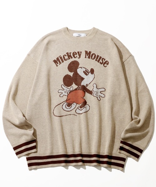 Disney(ディズニー)の「【Disney/ディズニー】アートワークデザイン ジャガードニット セーター(ニット/セーター・レディース・ベージュ/杢グレー/ダークブルー/スミクロ・M/L)」の16枚目の写真