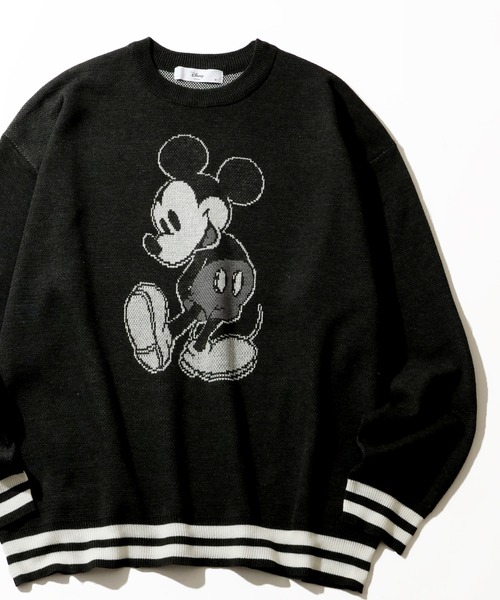 セール】【Disney/ディズニー】アートワークデザイン ジャガードニット