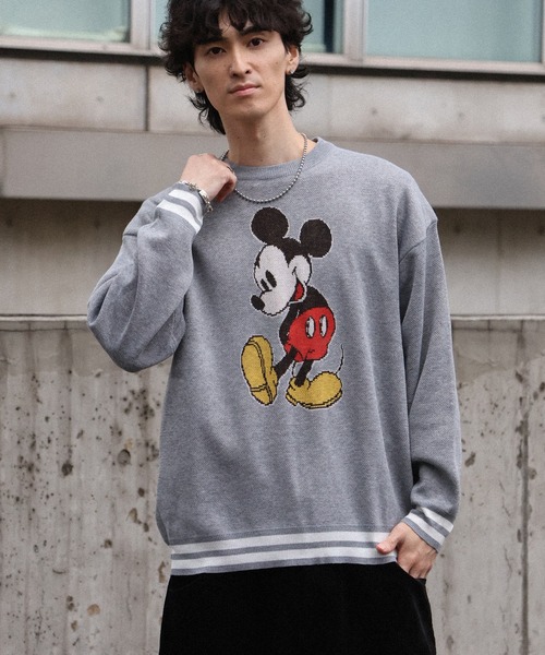 Disney(ディズニー)の「【Disney/ディズニー】アートワークデザイン ジャガードニット セーター(ニット/セーター・レディース・ベージュ/杢グレー/ダークブルー/スミクロ・M/L)」の20枚目の写真