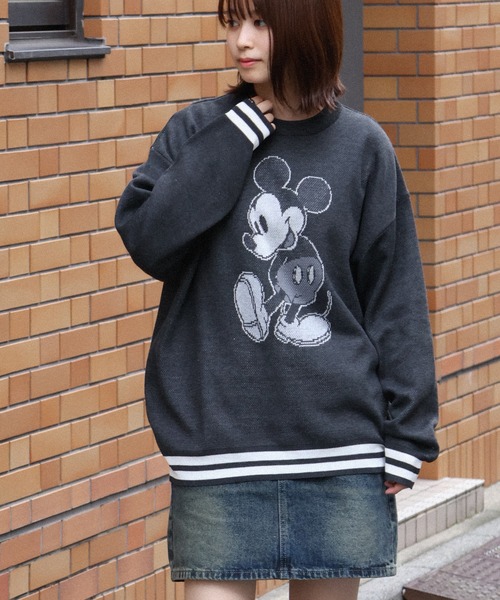 セール】【Disney/ディズニー】アートワークデザイン ジャガードニット